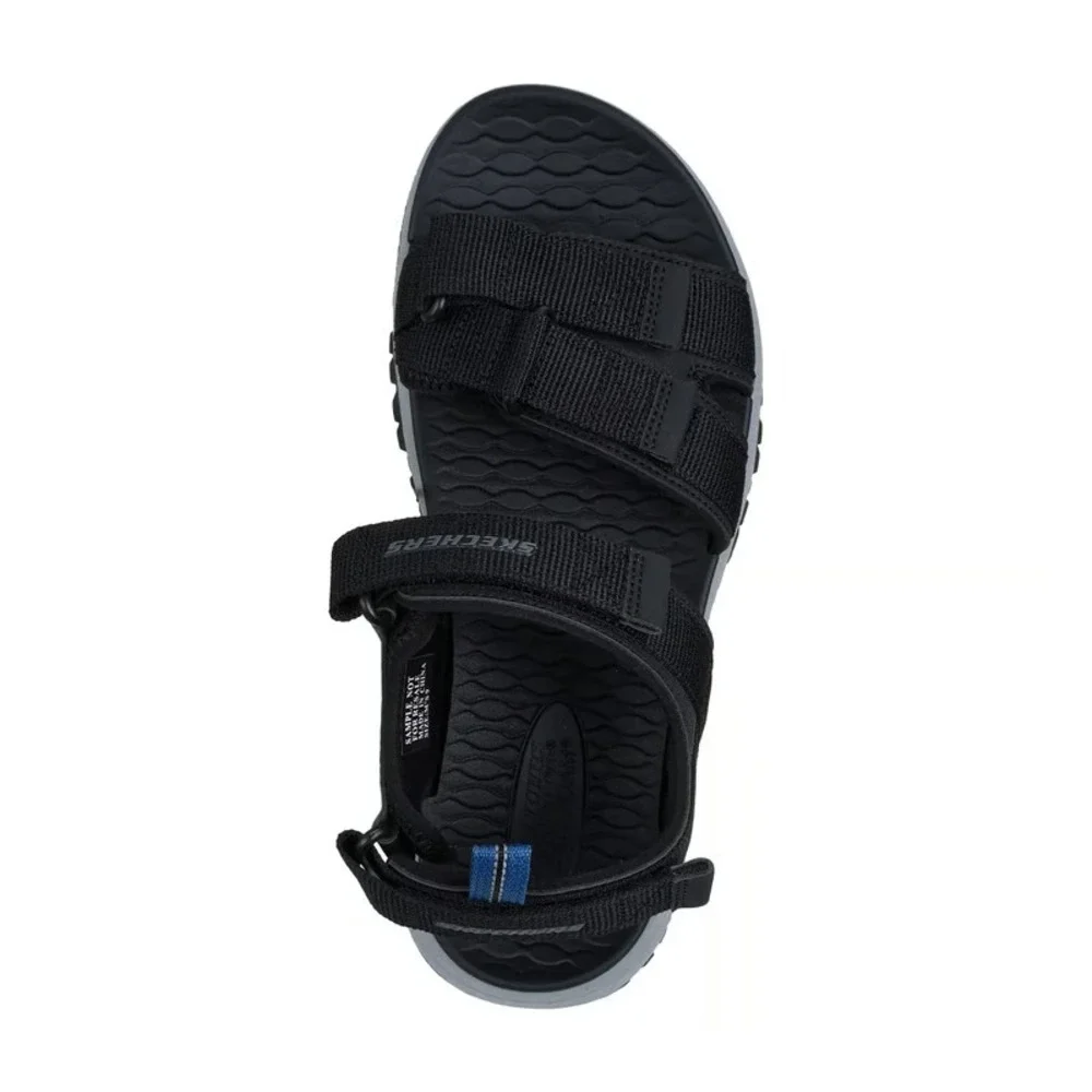 MEN'S Skechers Prewitt Rio Black SZ 12.0 Sandals~BLACK-NIB~